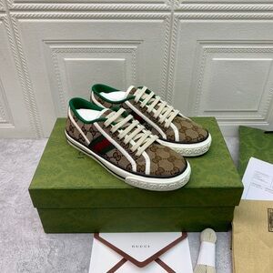 Gucci Brown and Green Men's Sneakers